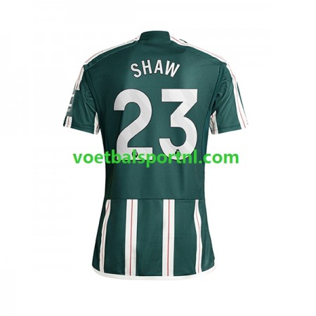 Manchester United Luke Shaw 23 Uit Shirt 2023-24